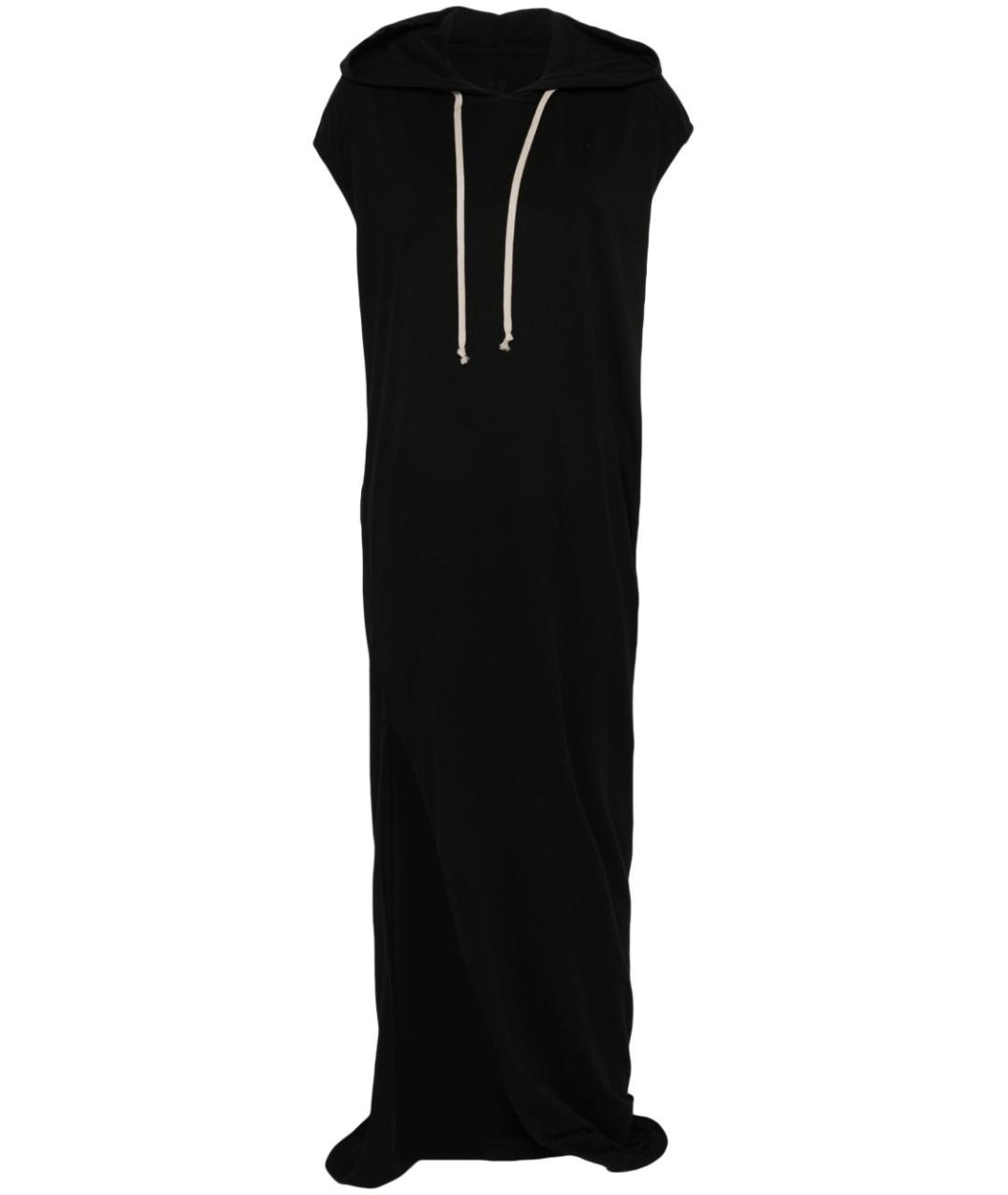 RICK OWENS DRKSHDW Черное хлопковое повседневное платье, фото 1