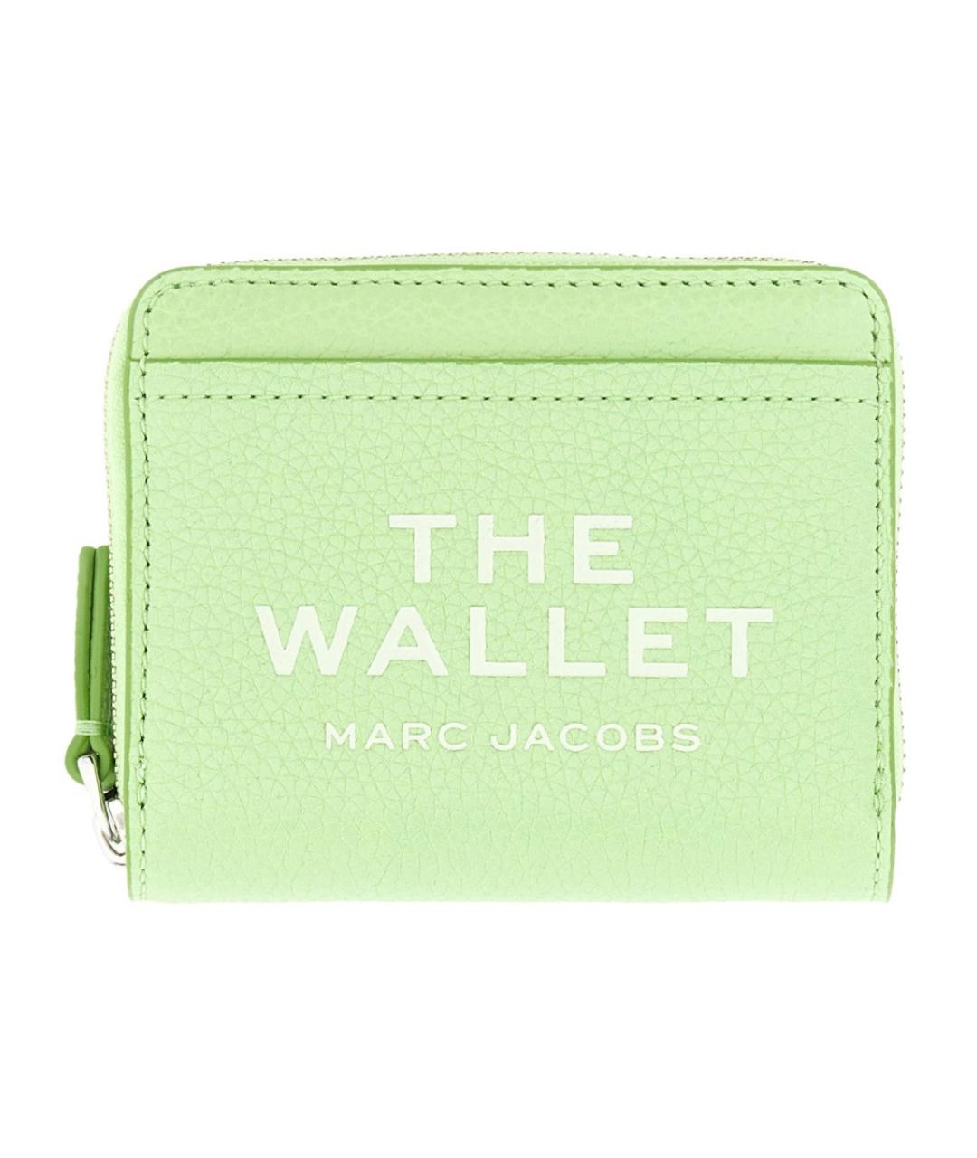 MARC JACOBS Зеленый кожаный кошелек, фото 1
