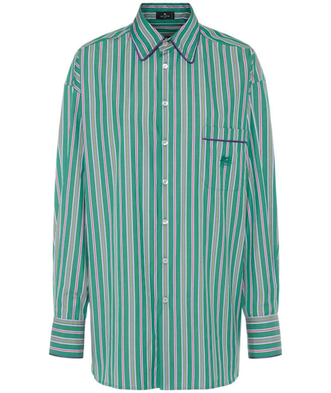 ETRO Зеленая хлопковая рубашка, фото 1