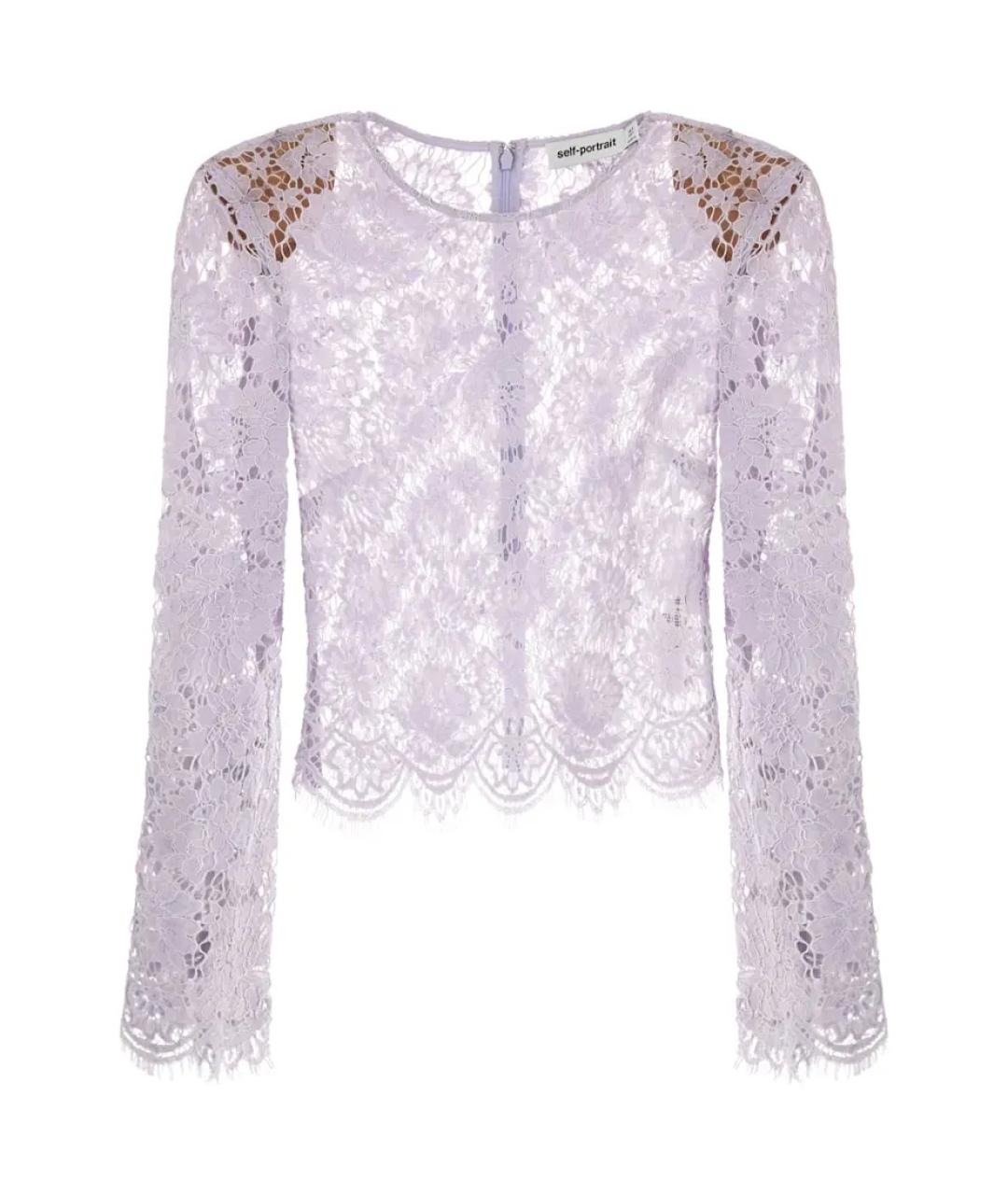 SELF-PORTRAIT Фиолетовая полиамидовая блузы, фото 1