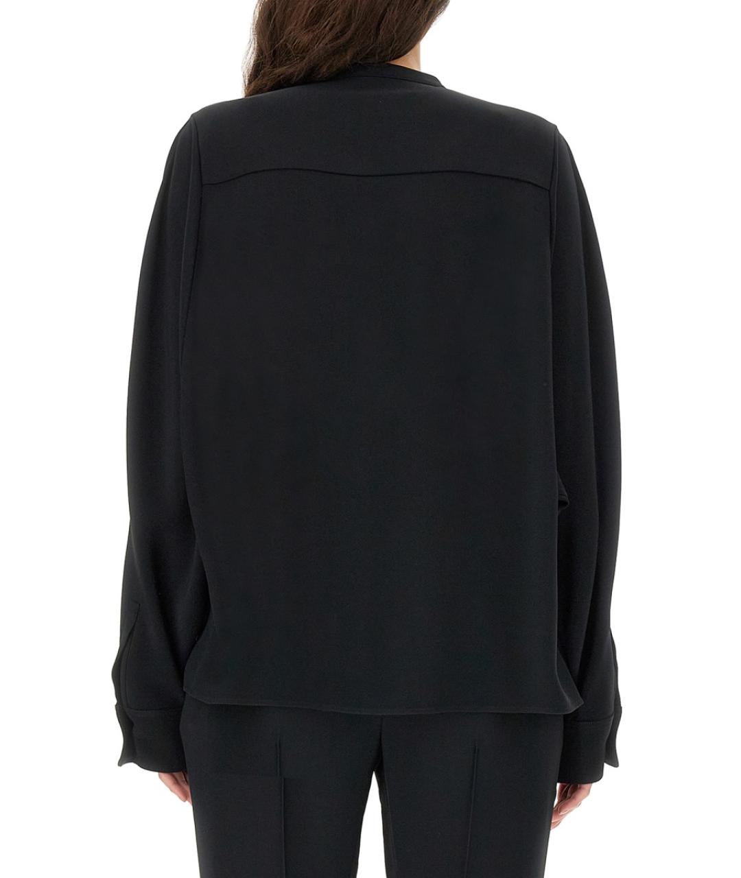JIL SANDER Черная вискозная рубашка, фото 4