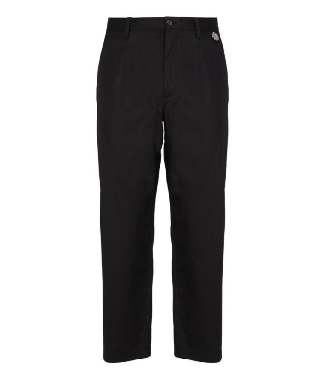 DOLCE&GABBANA Черные хлопковые повседневные брюки, фото 1