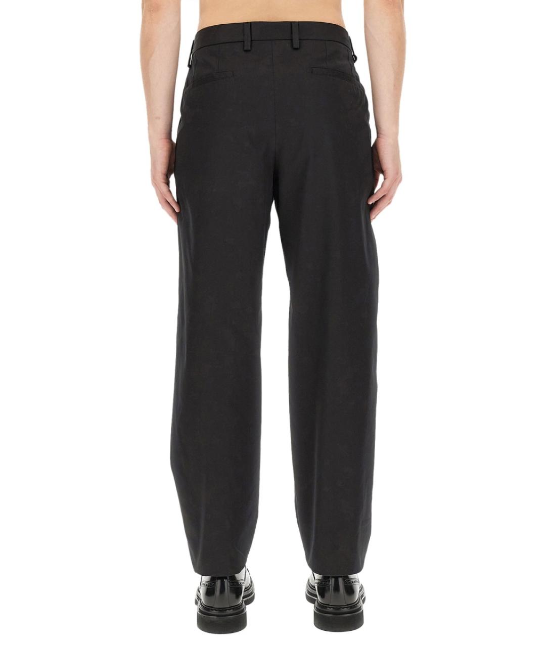 DOLCE&GABBANA Черные хлопковые повседневные брюки, фото 4