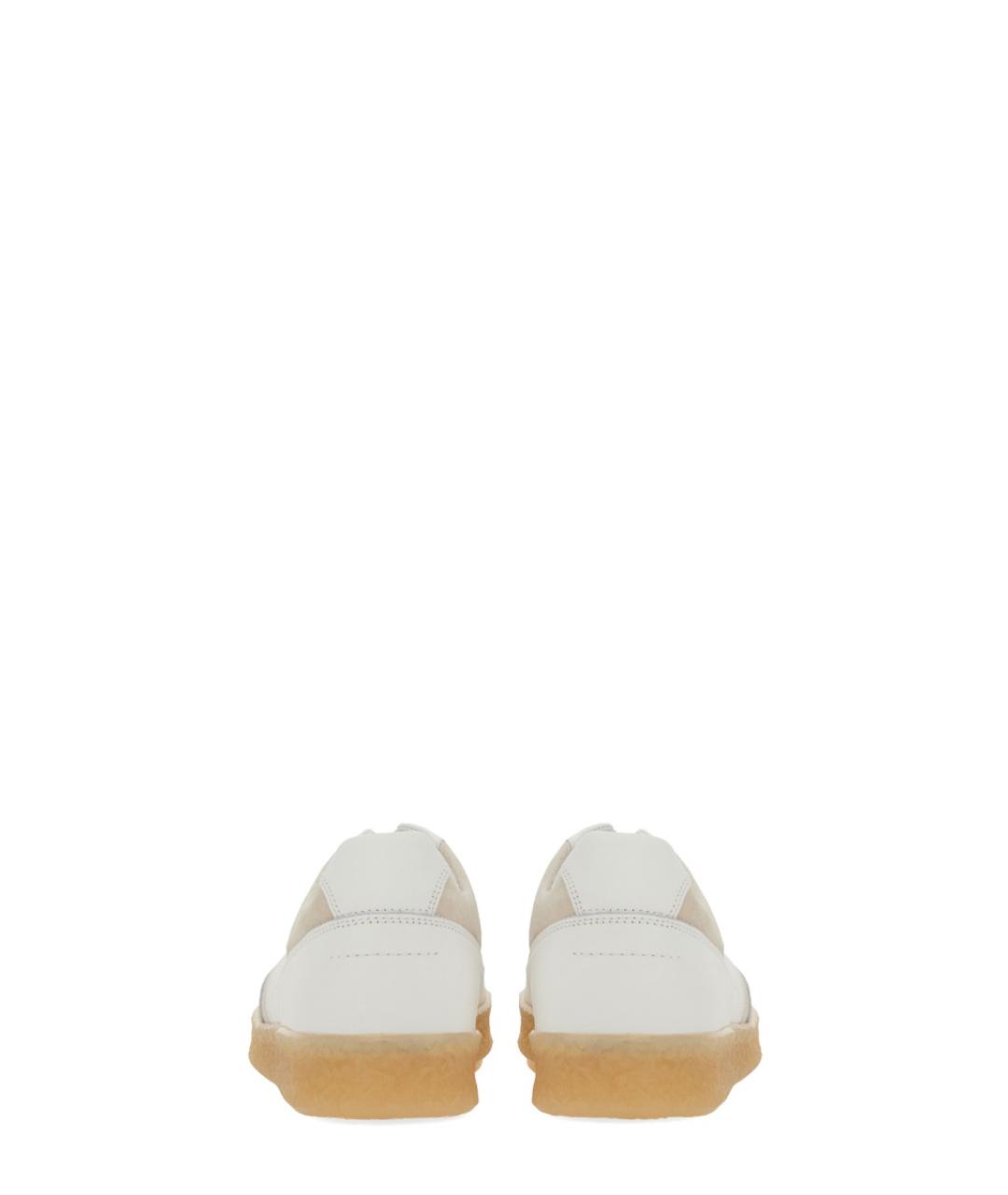 MM6 MAISON MARGIELA Белые кожаные кеды, фото 3