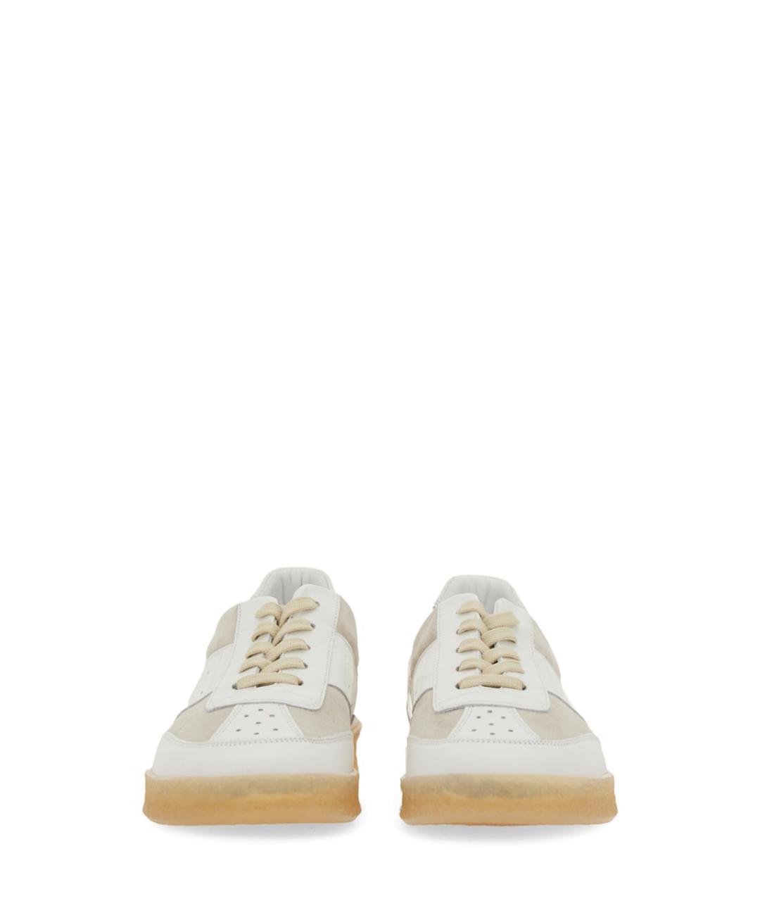 MM6 MAISON MARGIELA Белые кожаные кеды, фото 4