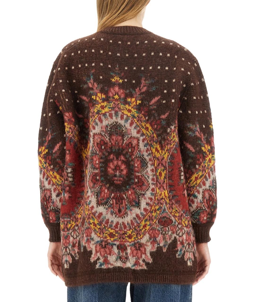 ETRO Коричневый шерстяной джемпер / свитер, фото 4