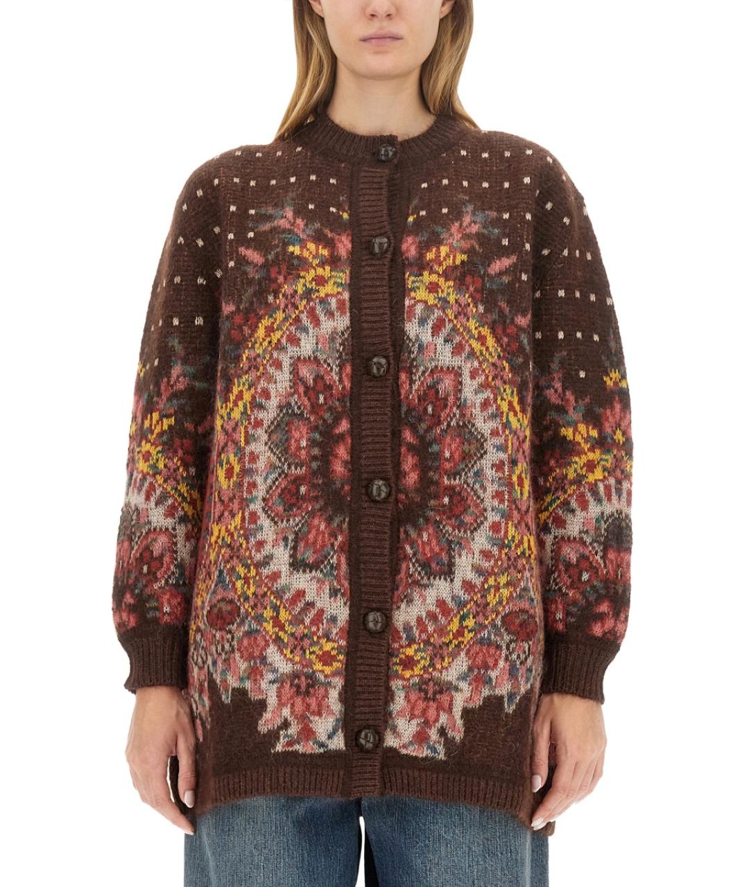 ETRO Коричневый шерстяной джемпер / свитер, фото 2