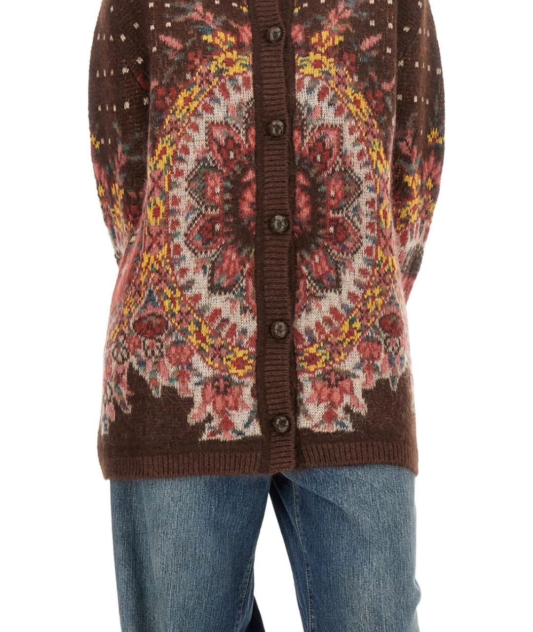 ETRO Коричневый шерстяной джемпер / свитер, фото 5