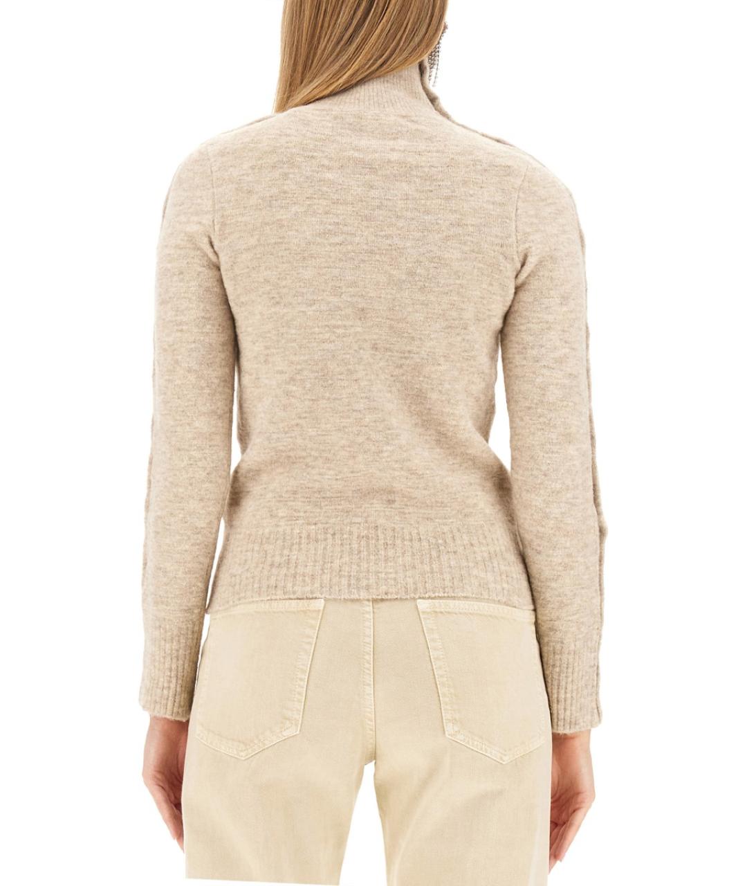 ISABEL MARANT Бежевый полиамидовый джемпер / свитер, фото 4