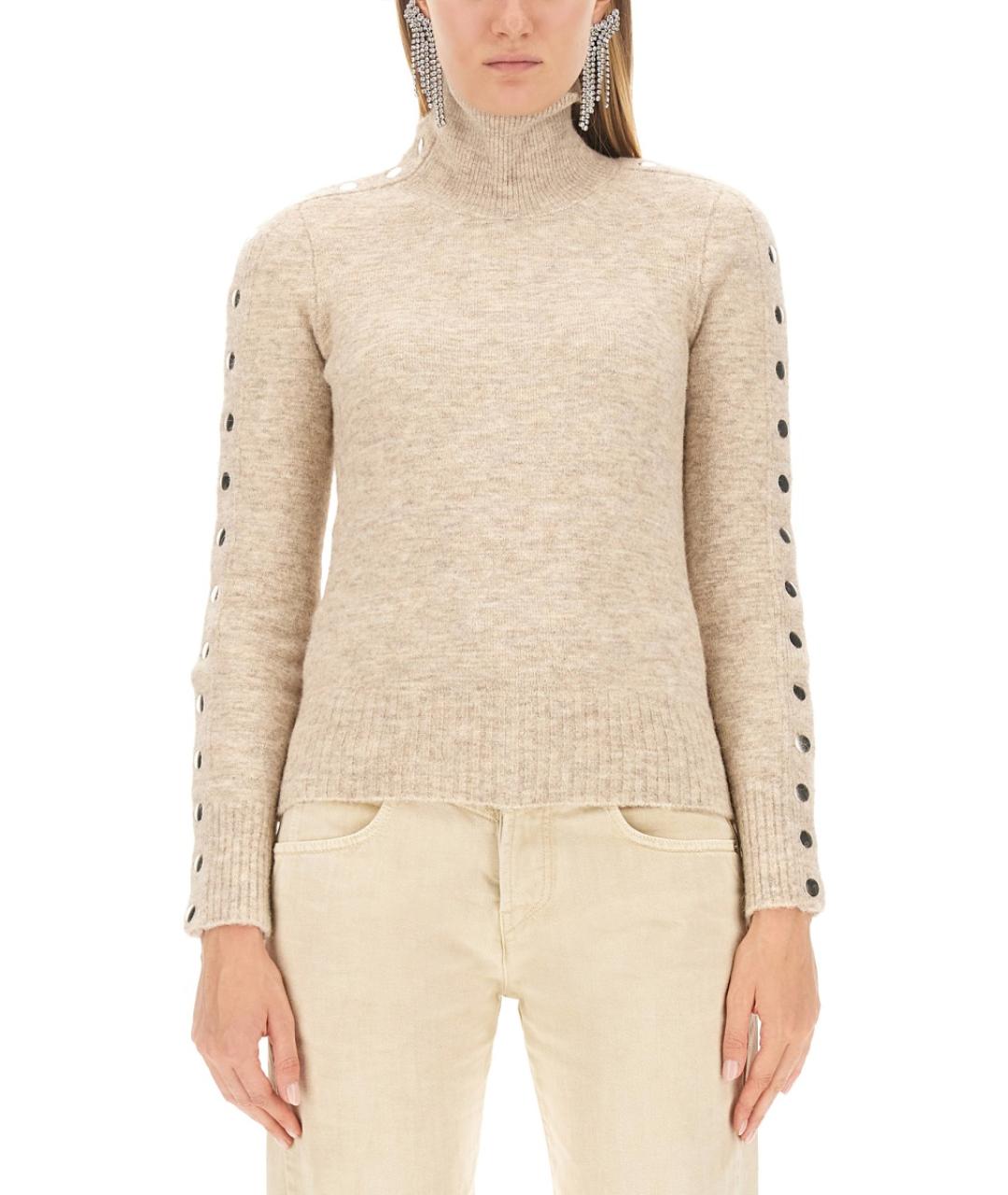 ISABEL MARANT Бежевый полиамидовый джемпер / свитер, фото 2