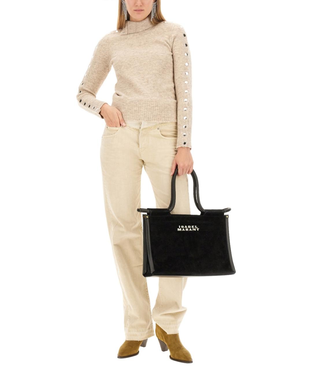 ISABEL MARANT Бежевый полиамидовый джемпер / свитер, фото 3