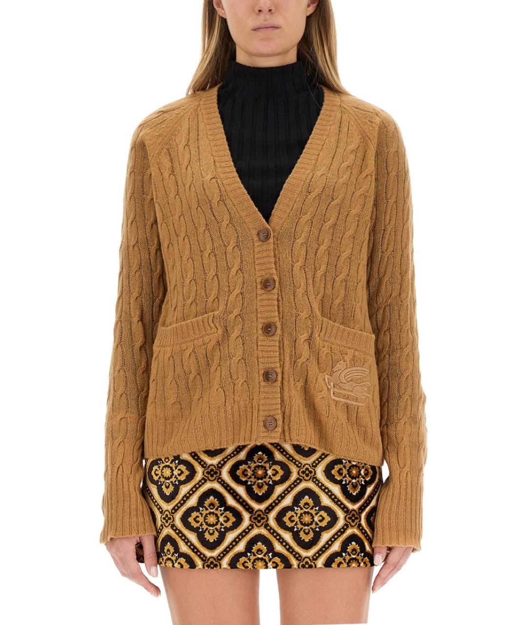 ETRO Бежевый кашемировый джемпер / свитер, фото 2