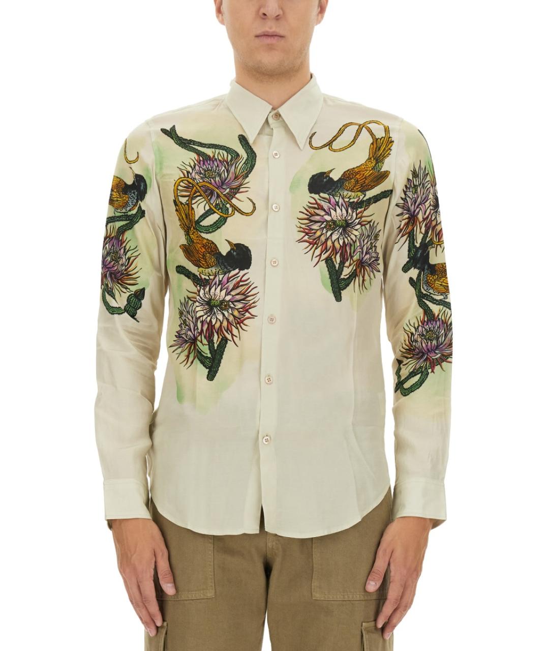 DRIES VAN NOTEN Мульти хлопковая кэжуал рубашка, фото 2