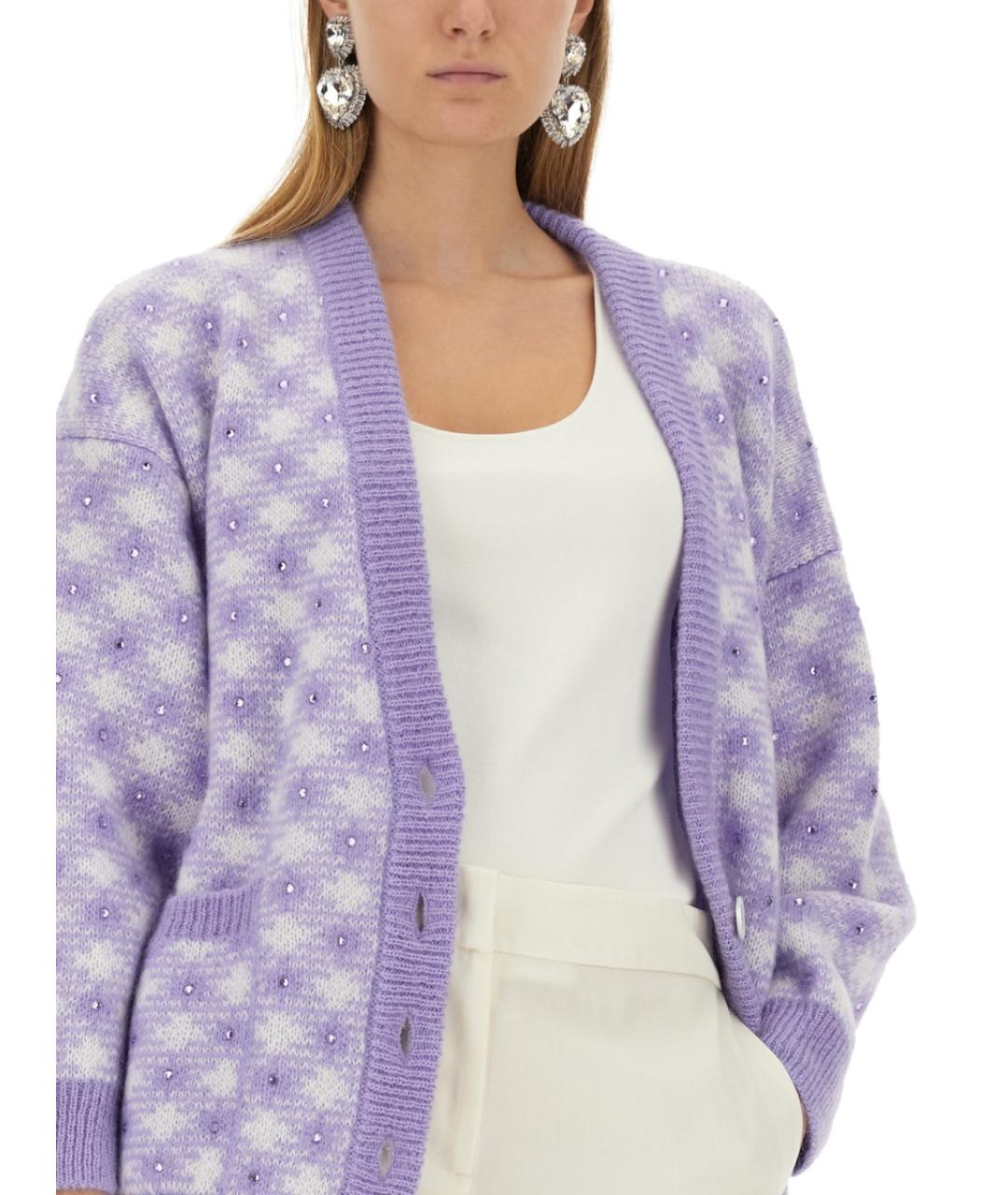 ALESSANDRA RICH Фиолетовый шерстяной джемпер / свитер, фото 5