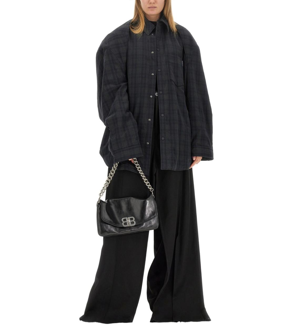 BALENCIAGA Серая хлопковая рубашка, фото 3