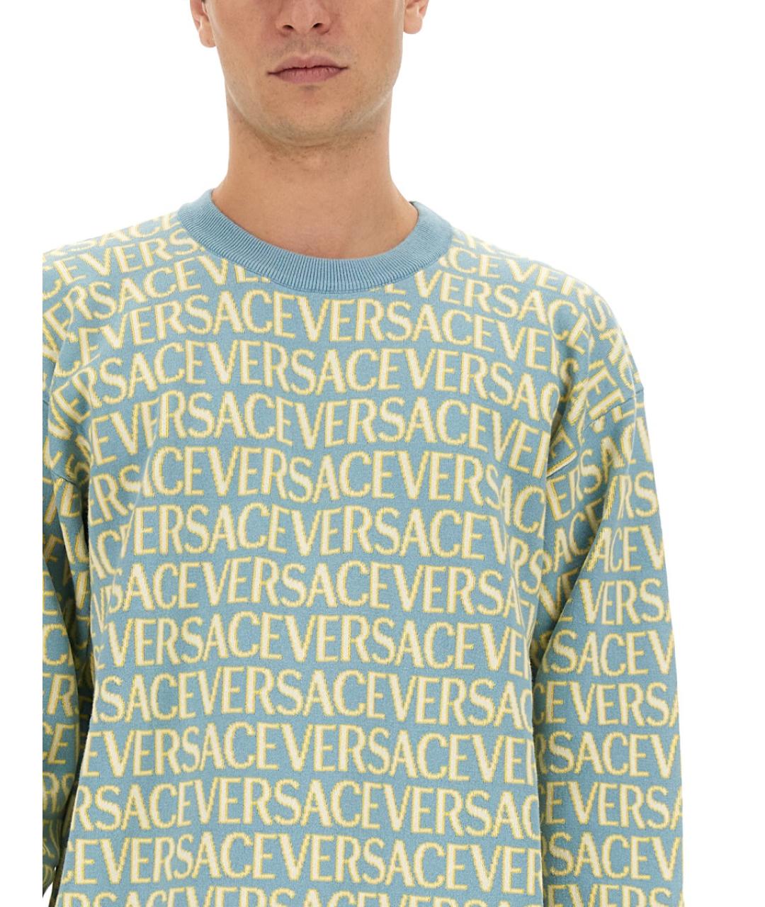 VERSACE Мульти хлопковый джемпер / свитер, фото 5