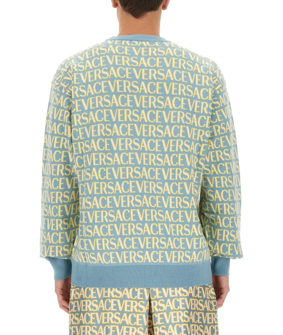 VERSACE Мульти хлопковый джемпер / свитер, фото 4