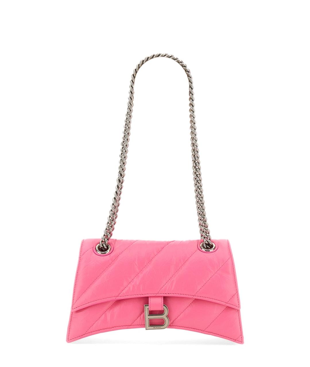 BALENCIAGA Розовая кожаная сумка через плечо, фото 1