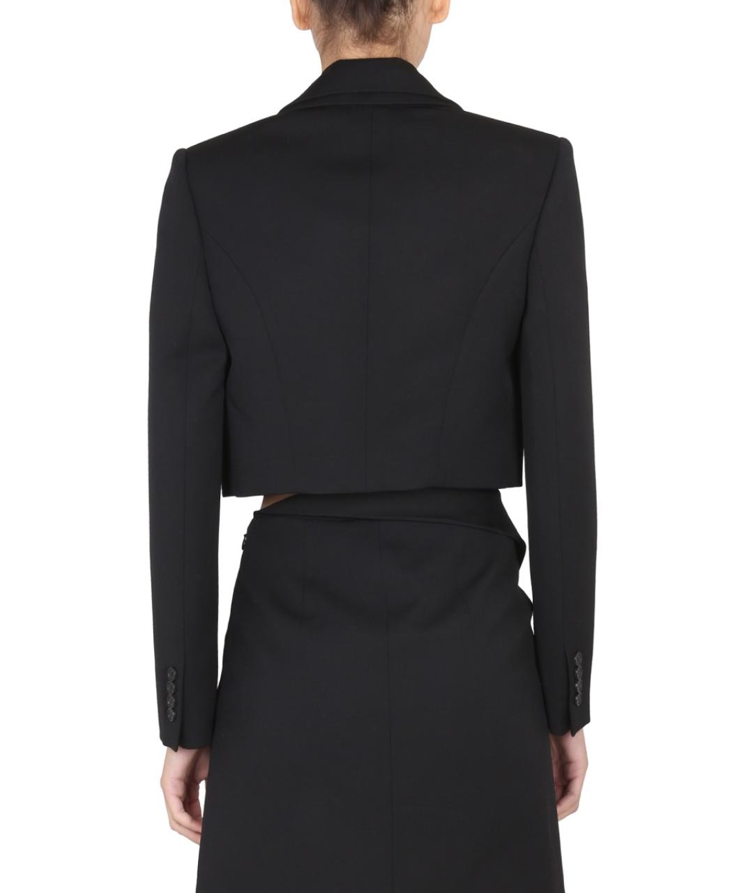 ALEXANDER MCQUEEN Черный шерстяной жакет/пиджак, фото 4