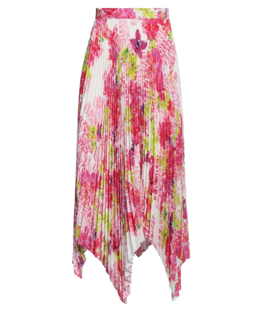 VERSACE Мульти полиэстеровая юбка миди, фото 1