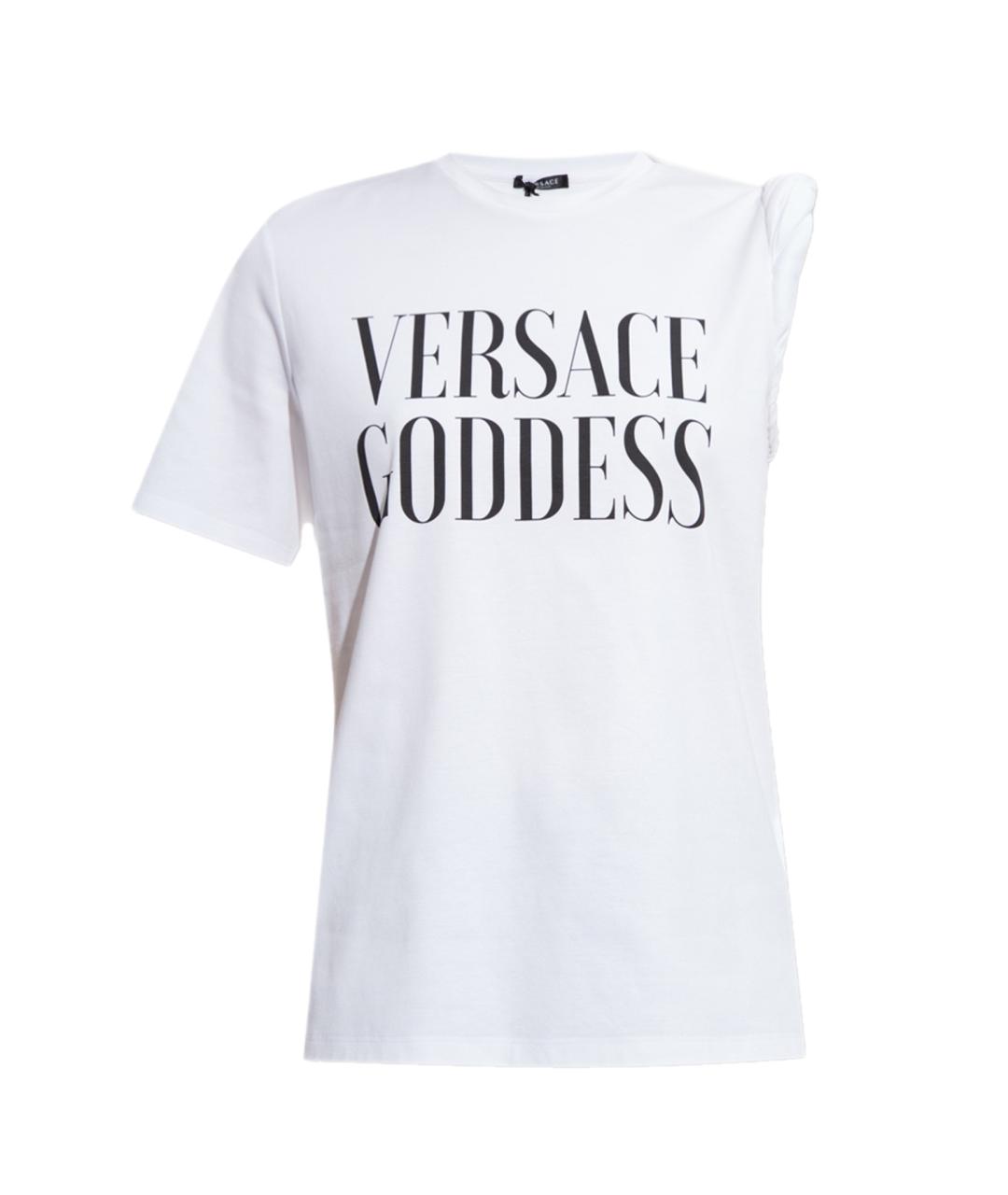 VERSACE Белая хлопковая футболка, фото 1