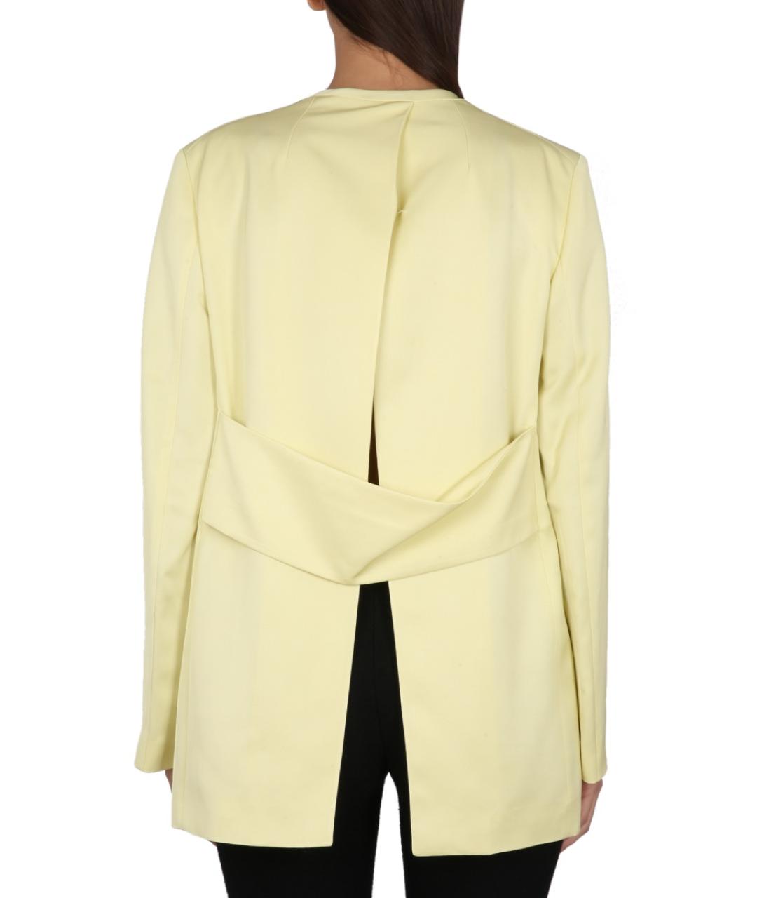 JIL SANDER Желтый вискозный жакет/пиджак, фото 4