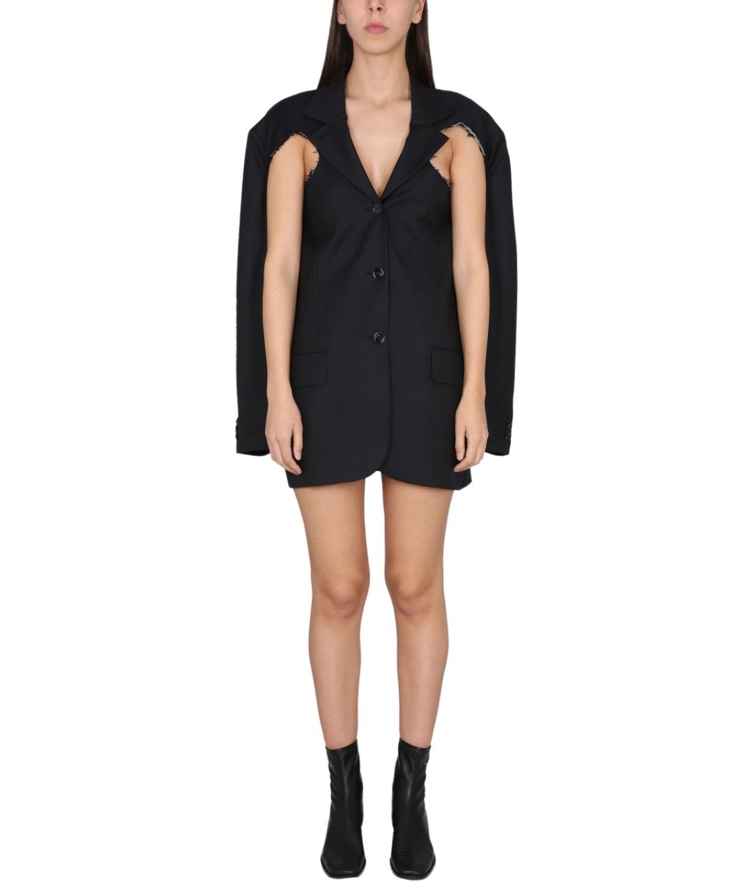 ACNE STUDIOS Черный шерстяной жакет/пиджак, фото 4