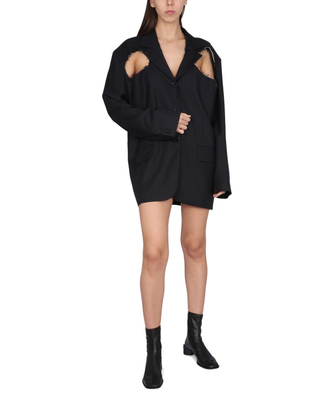 ACNE STUDIOS Черный шерстяной жакет/пиджак, фото 2