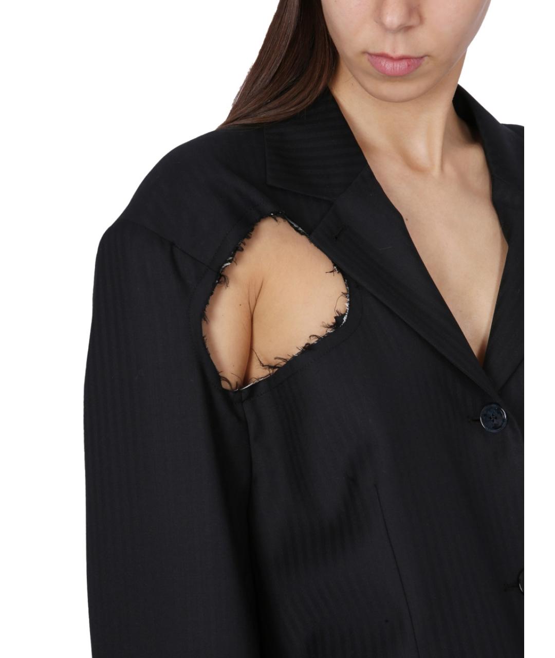 ACNE STUDIOS Черный шерстяной жакет/пиджак, фото 3