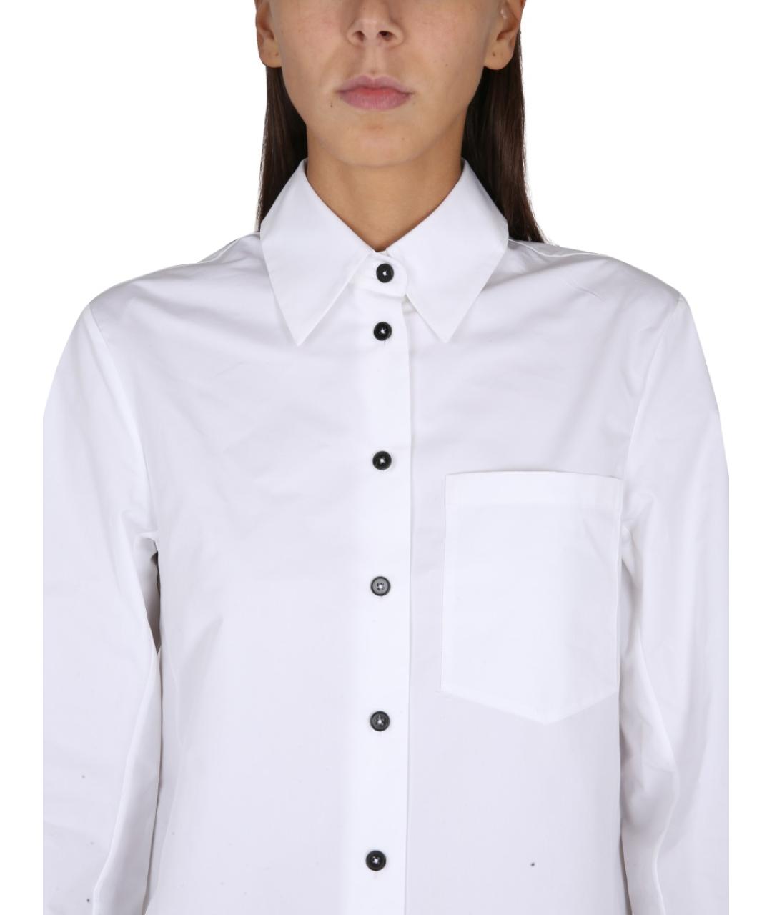 JIL SANDER Белая хлопковая рубашка, фото 5