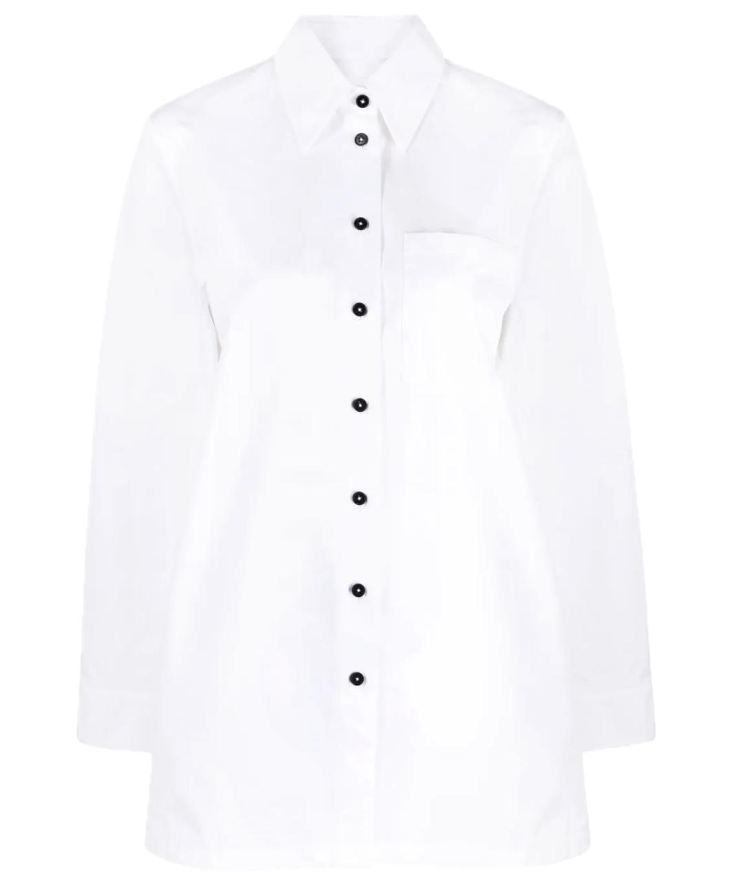 JIL SANDER Белая хлопковая рубашка, фото 1