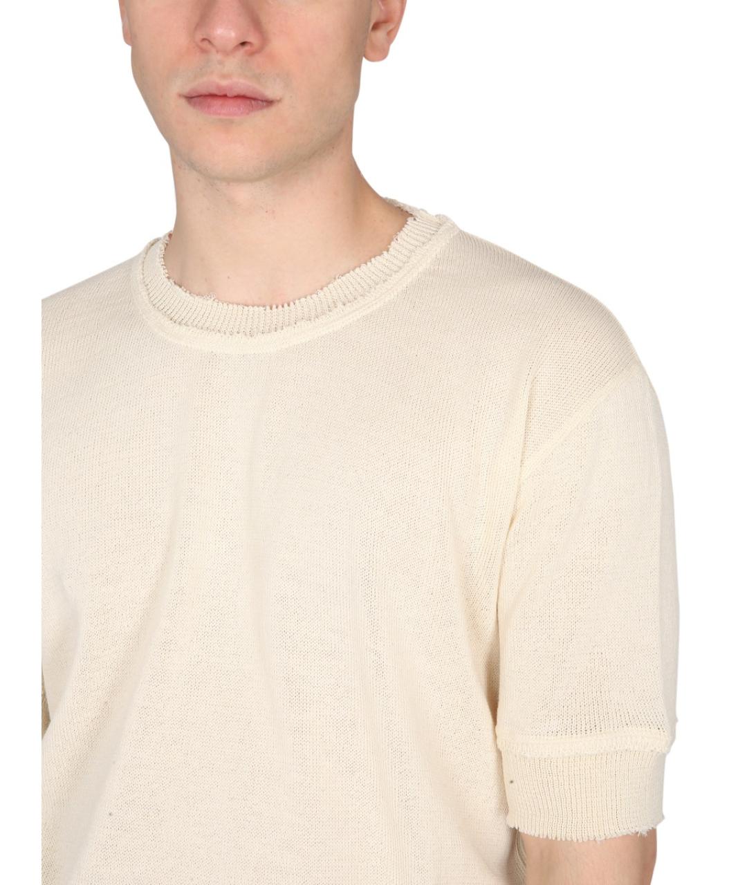 MAISON MARGIELA Белый шерстяной джемпер / свитер, фото 5