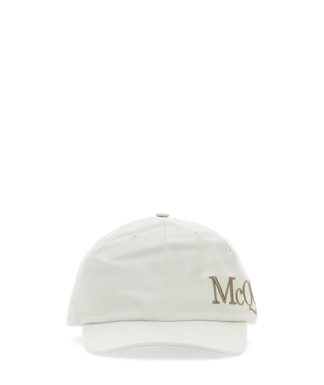 ALEXANDER MCQUEEN Белая хлопковая кепка/бейсболка, фото 1