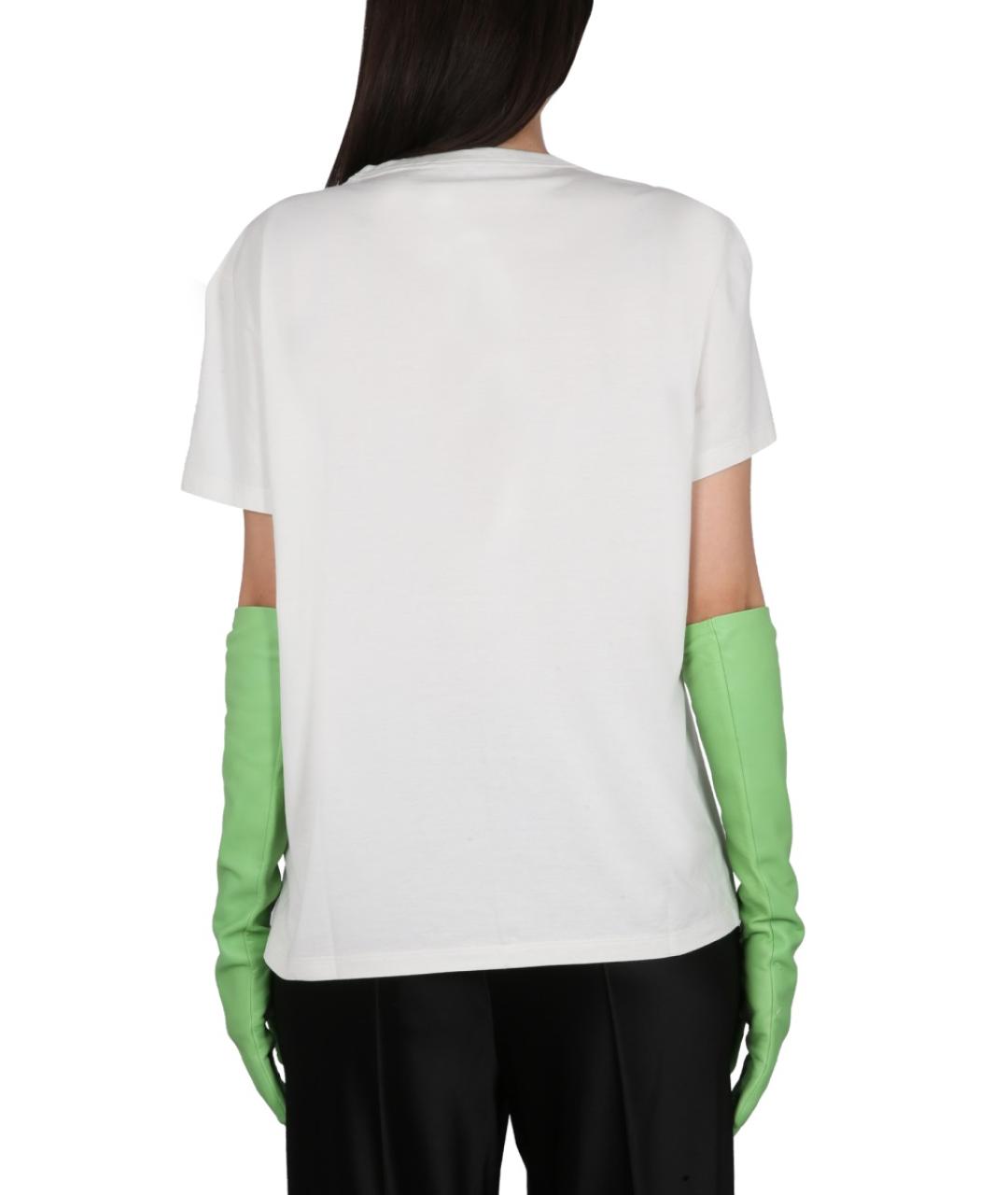 MAISON MARGIELA Белая хлопковая футболка, фото 4