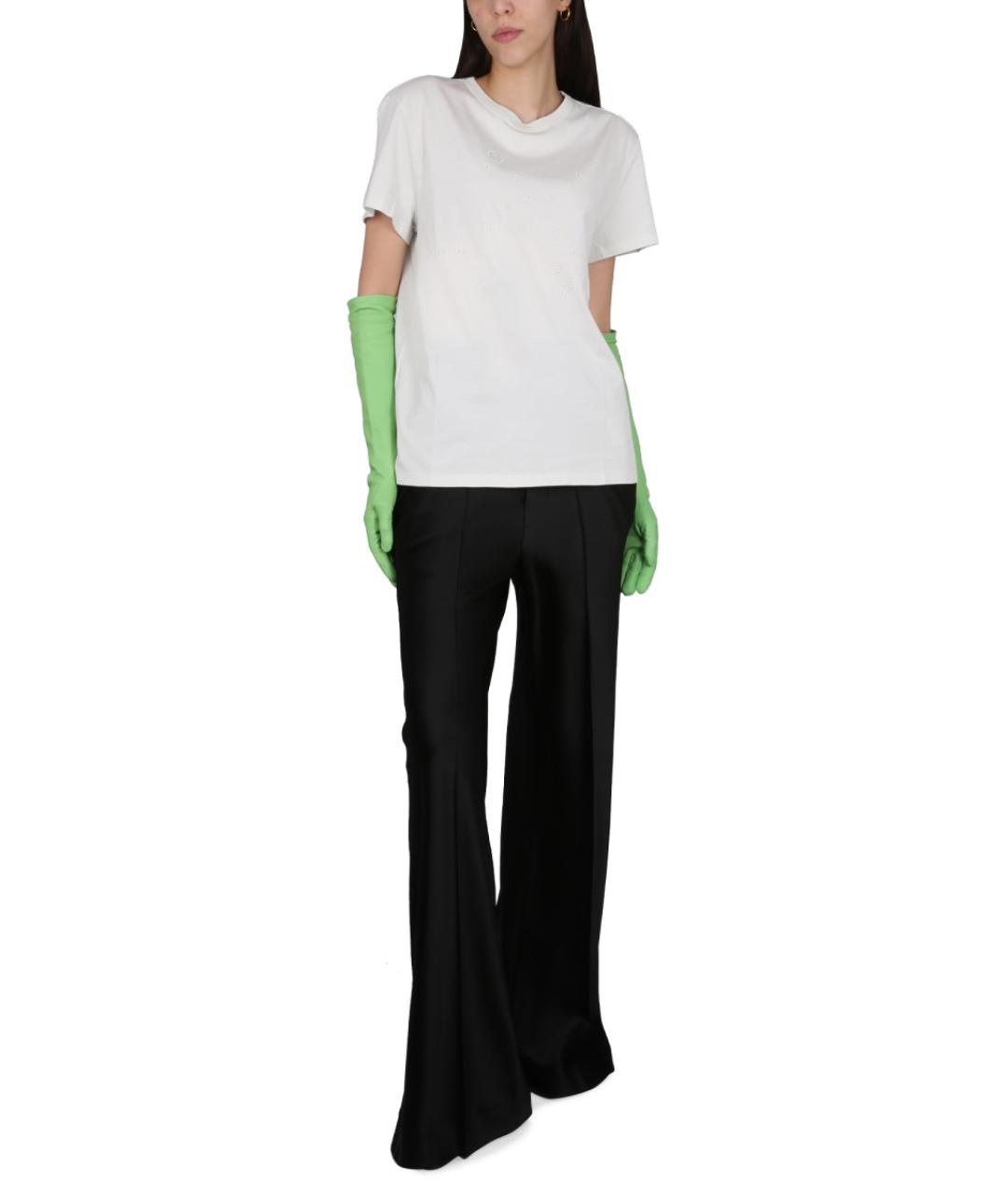 MAISON MARGIELA Белая хлопковая футболка, фото 3