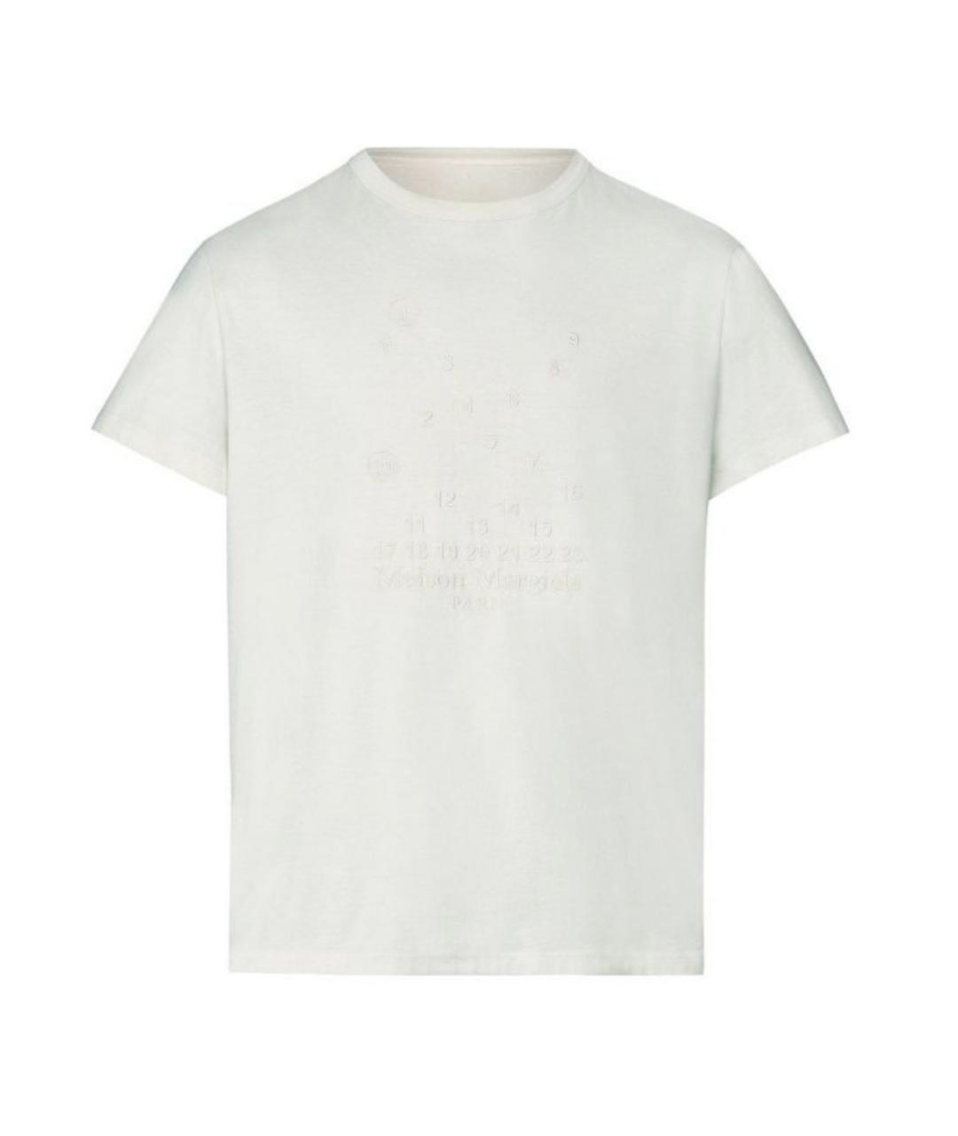 MAISON MARGIELA Белая хлопковая футболка, фото 1