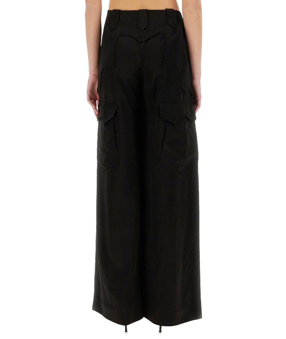 TOM FORD Черные вискозные прямые брюки, фото 4