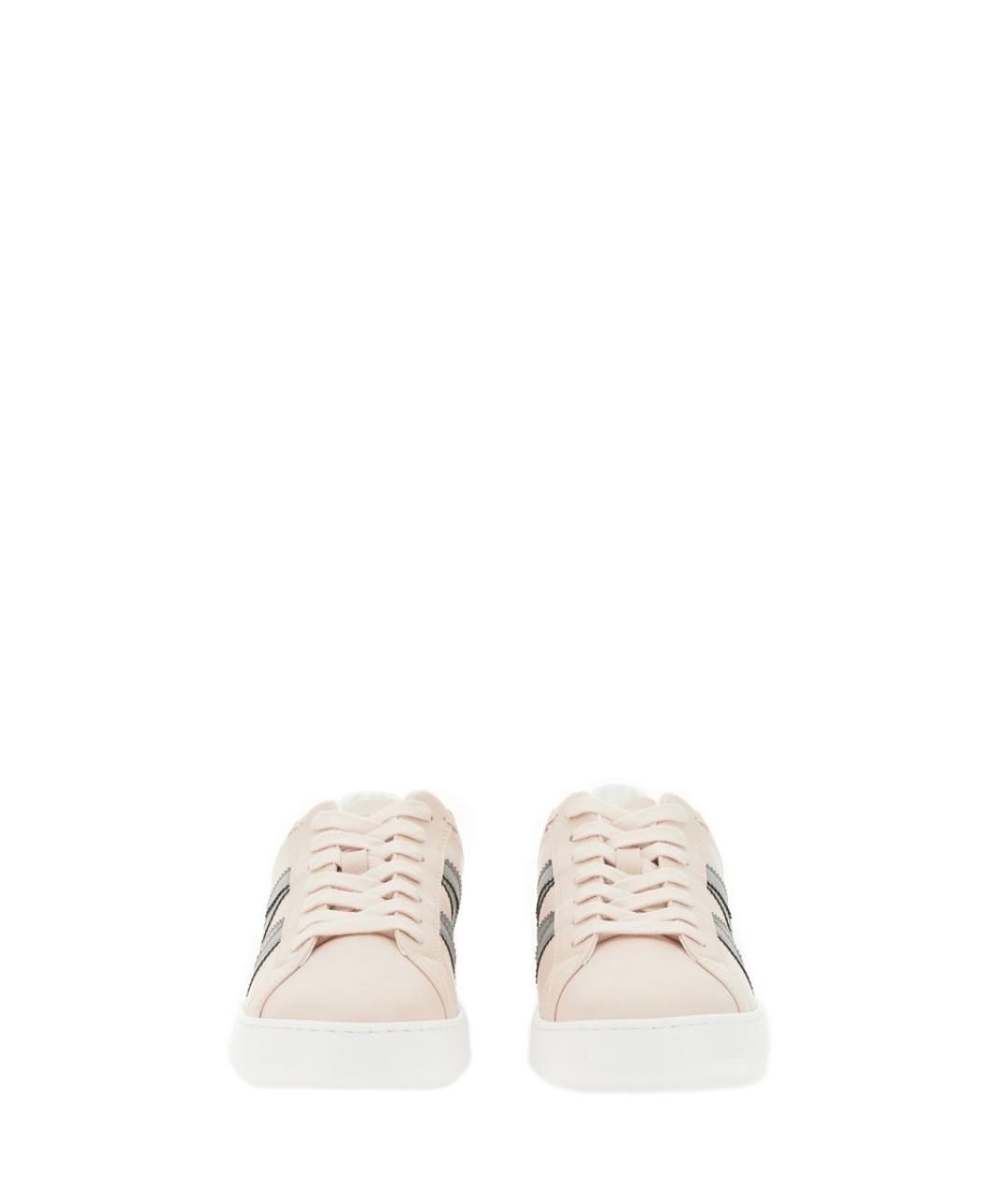 MONCLER Розовые синтетические кроссовки, фото 5