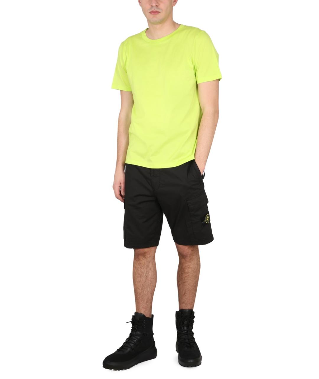 STONE ISLAND SHADOW PROJECT Желтая хлопковая футболка, фото 3
