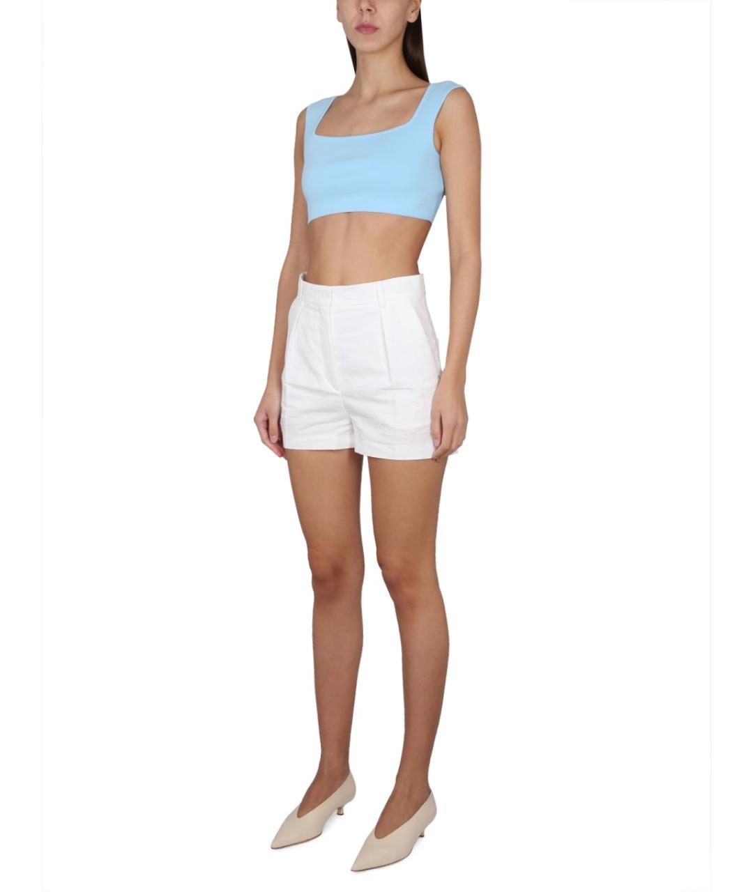 MAX MARA Голубая хлопковая блузы, фото 2