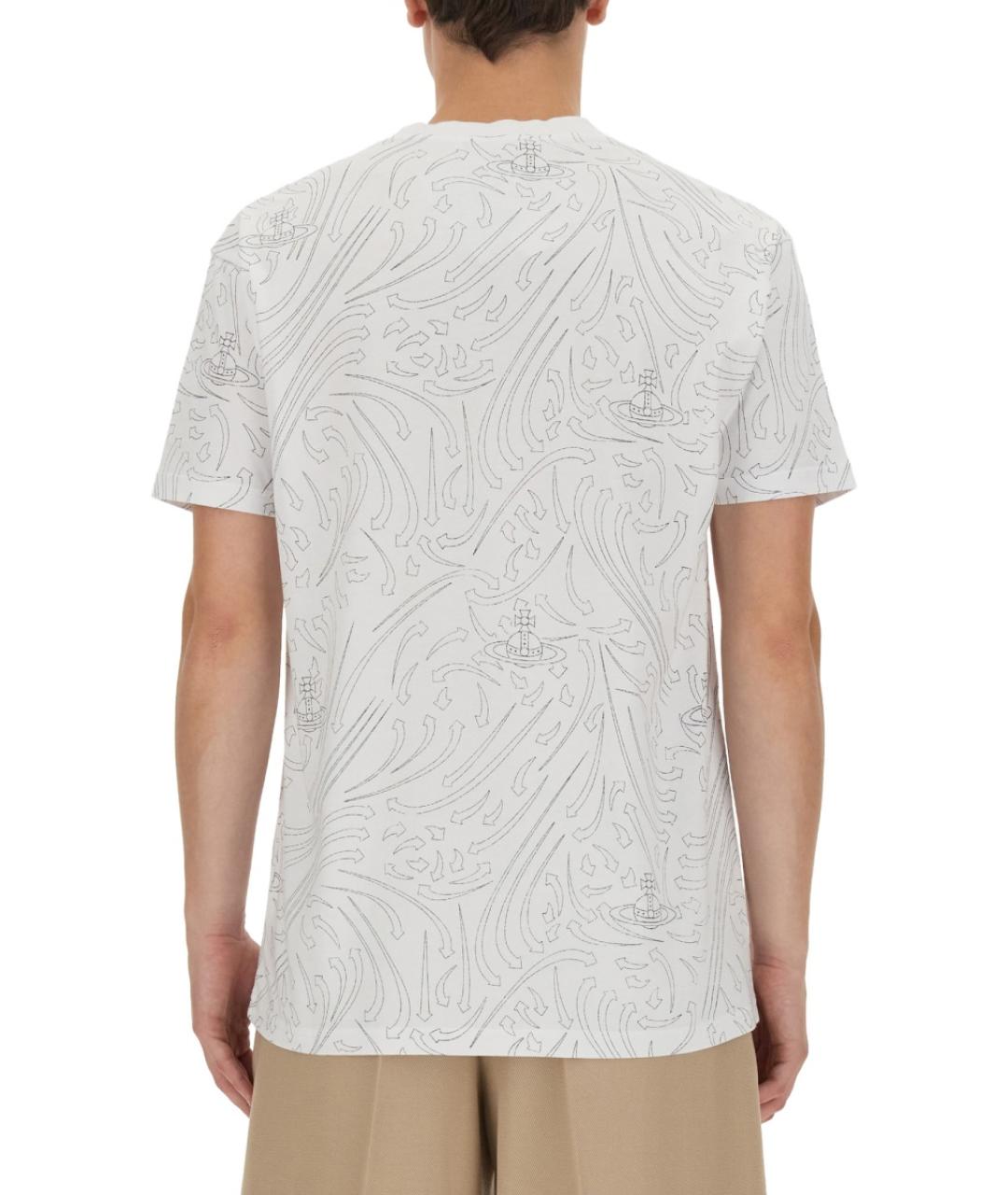 VIVIENNE WESTWOOD Белая хлопковая футболка, фото 4