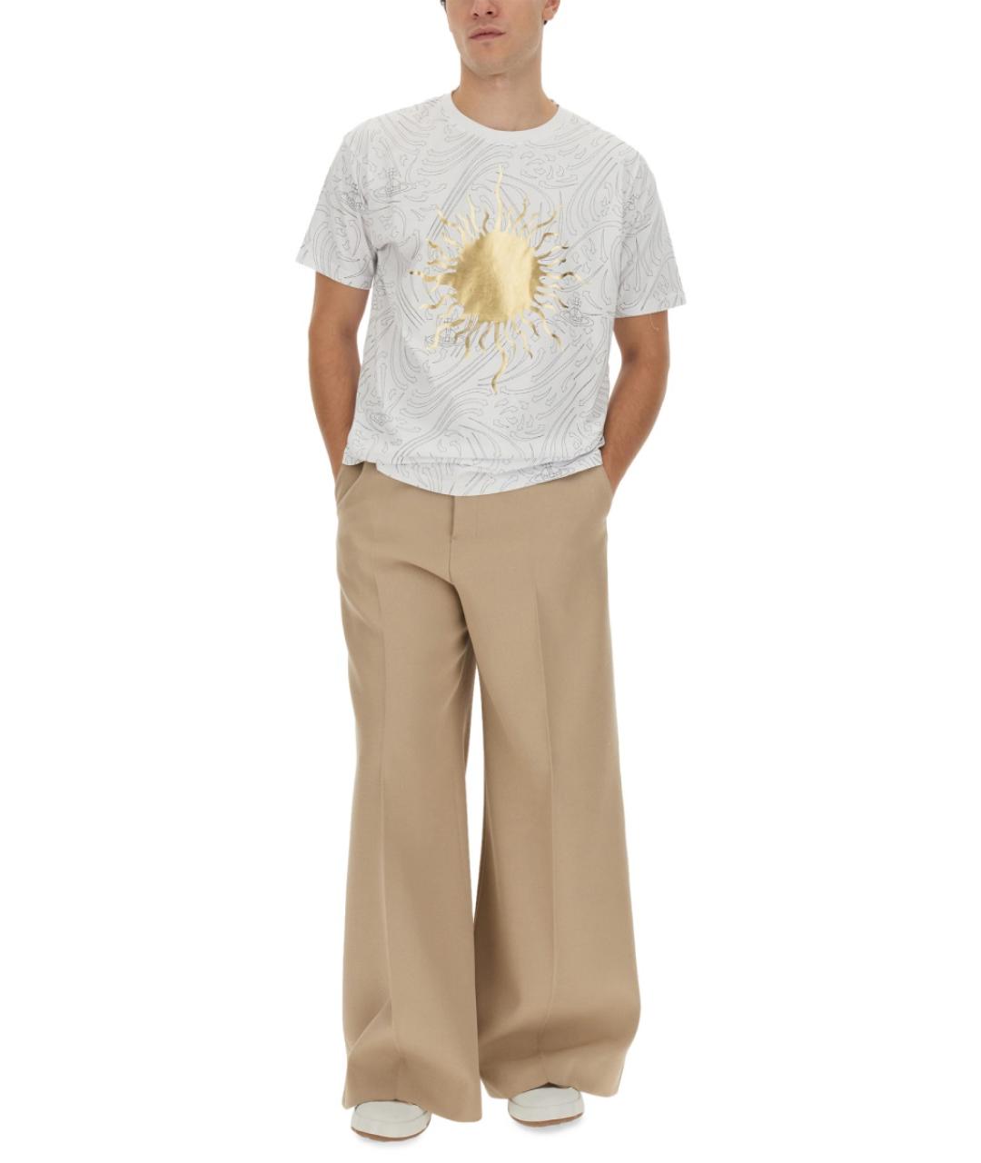 VIVIENNE WESTWOOD Белая хлопковая футболка, фото 3