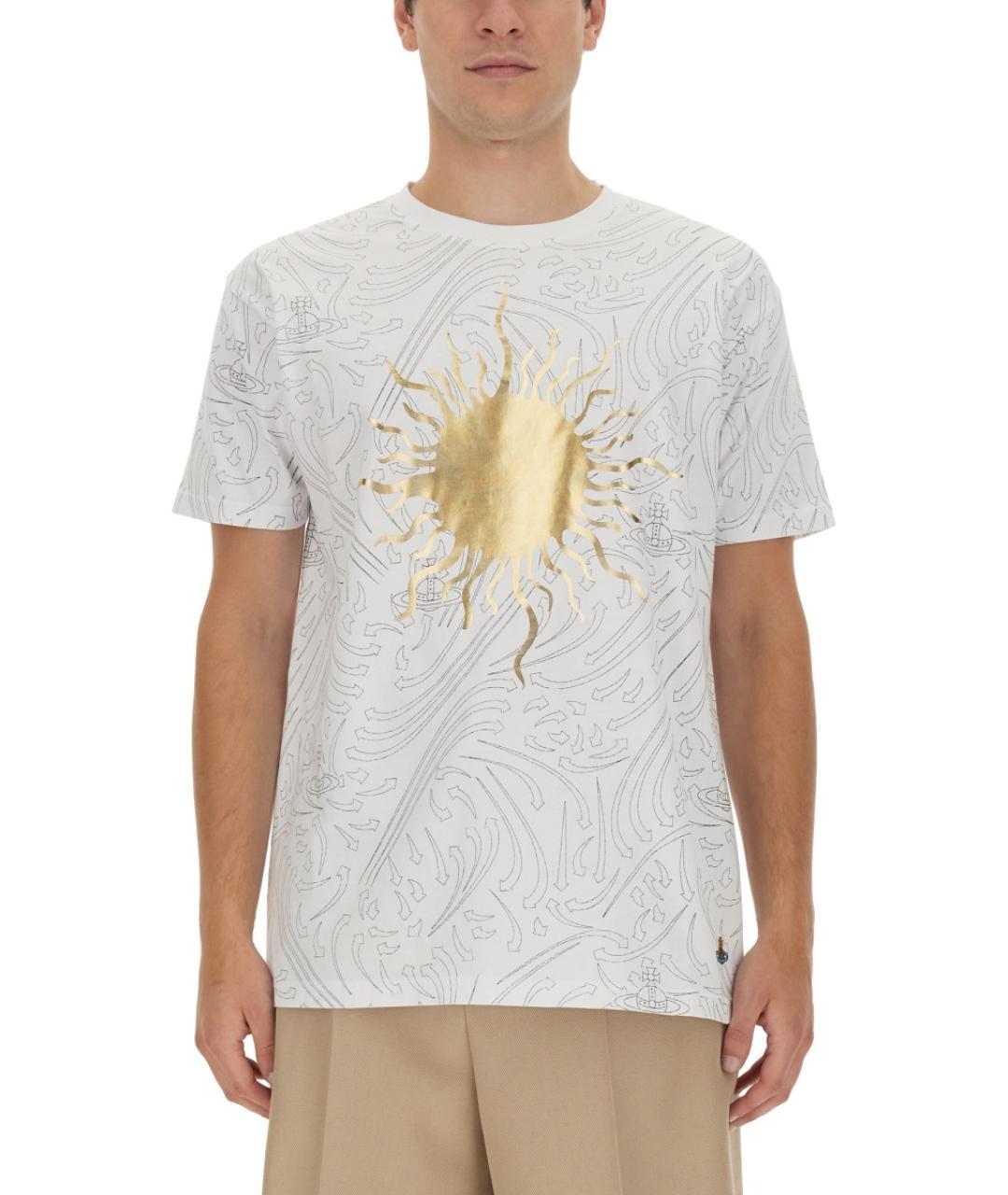 VIVIENNE WESTWOOD Белая хлопковая футболка, фото 2