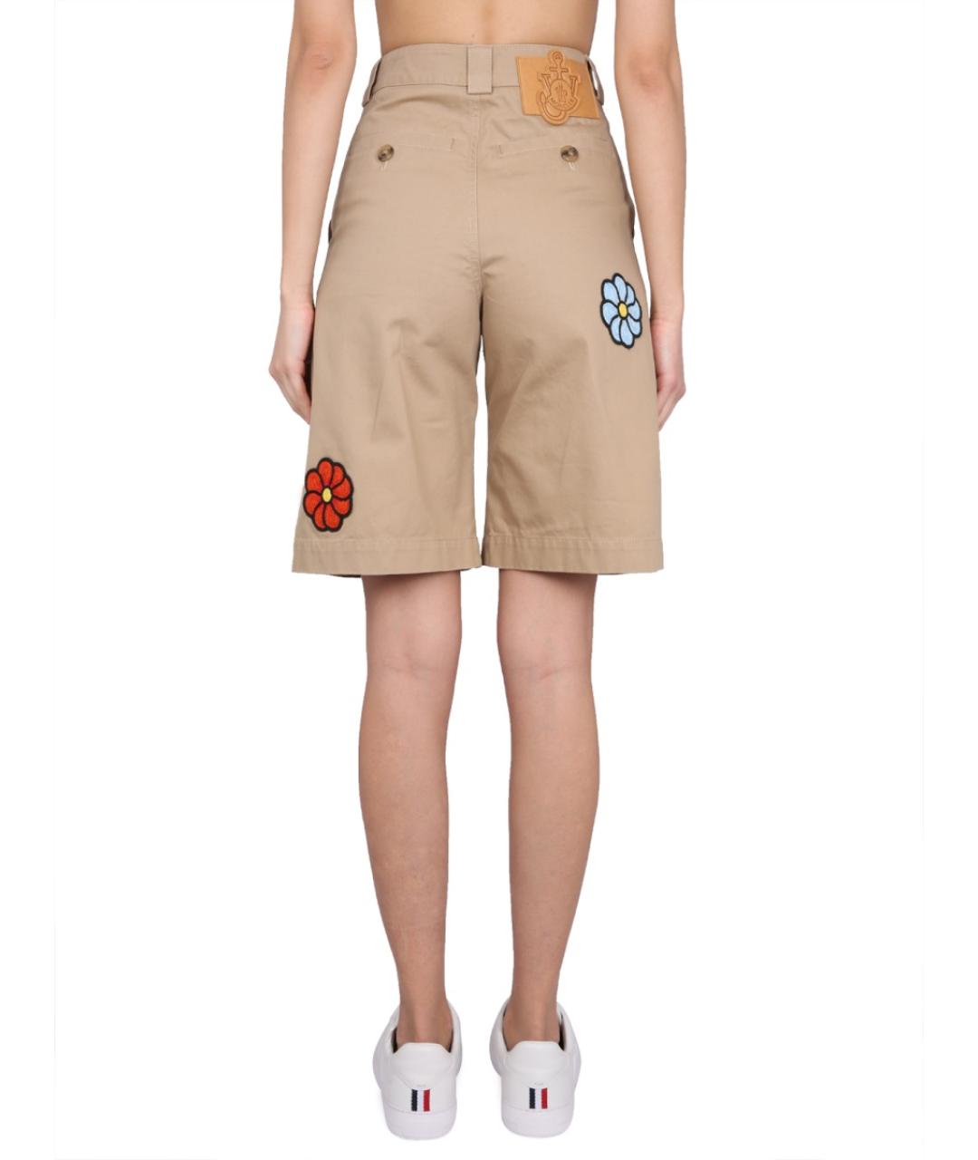 MONCLER Бежевые хлопковые шорты, фото 5