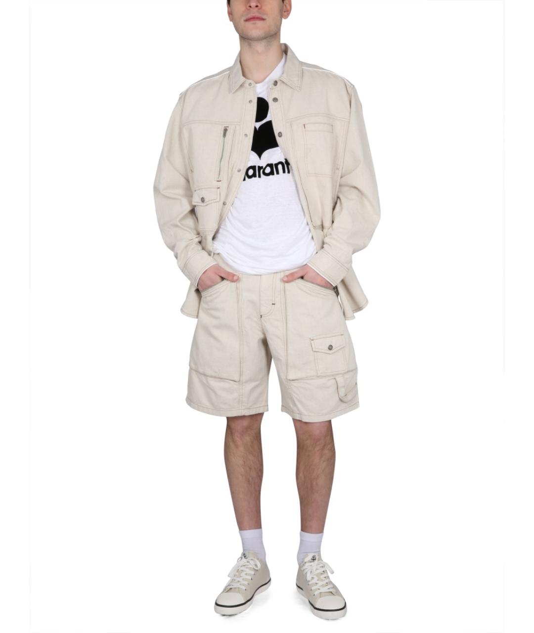 ISABEL MARANT Белая хлопковая куртка, фото 3