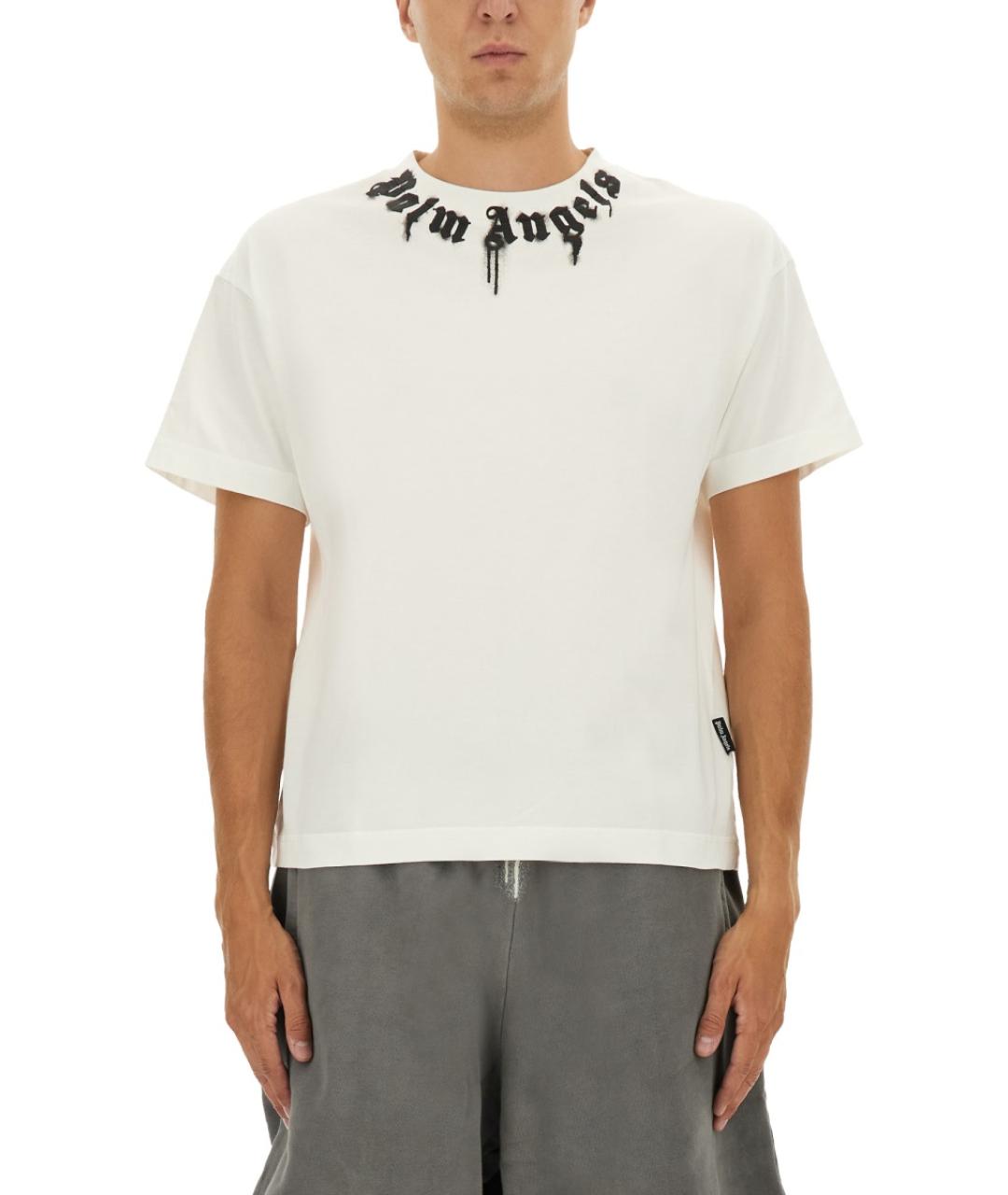 PALM ANGELS Белая футболка, фото 2