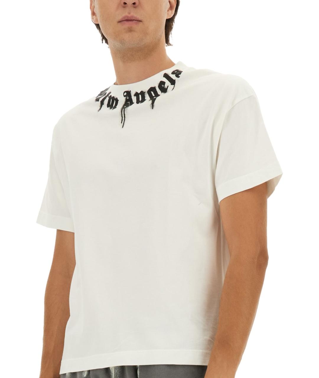 PALM ANGELS Белая футболка, фото 5