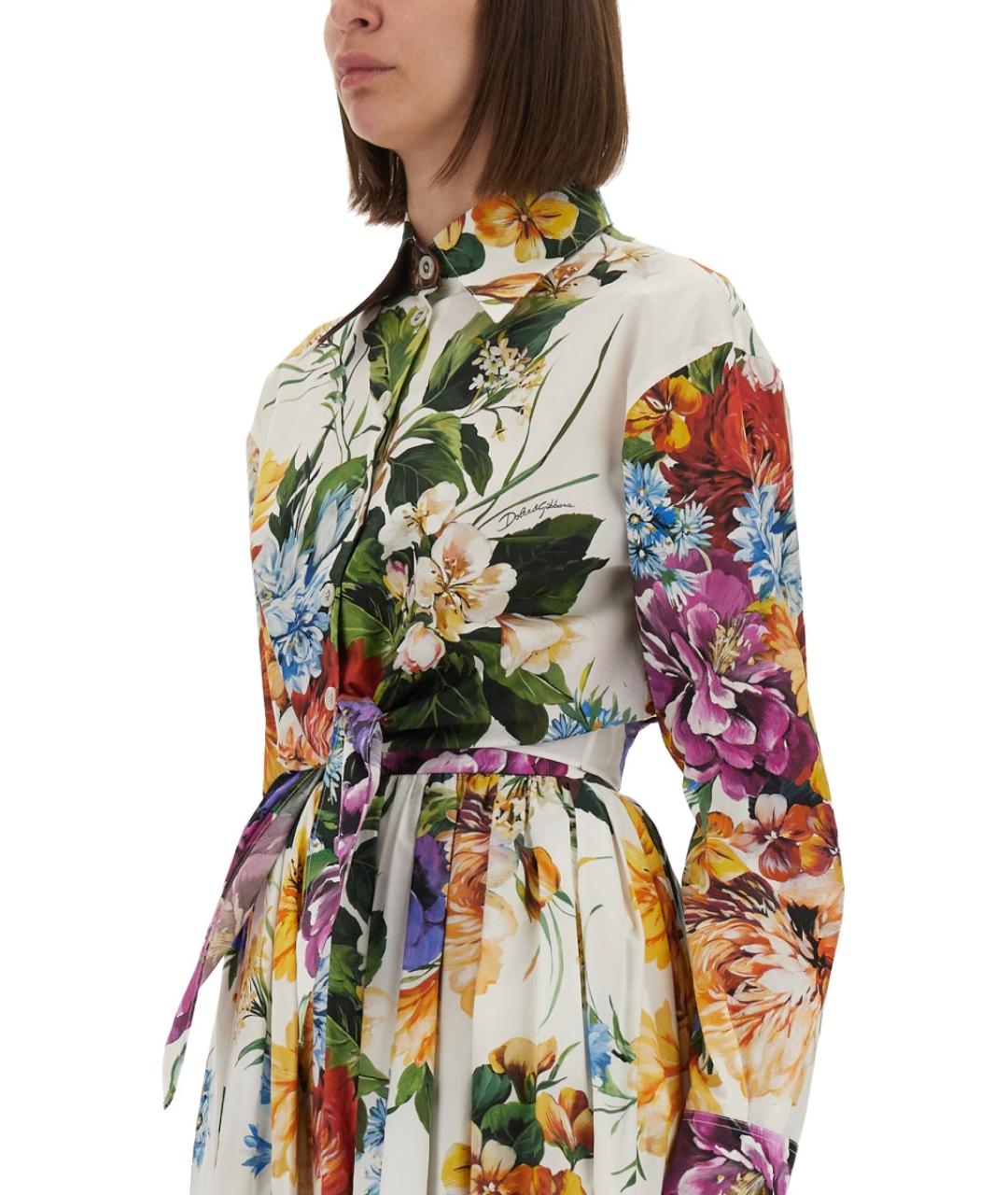 DOLCE&GABBANA Мульти хлопковая рубашка, фото 4