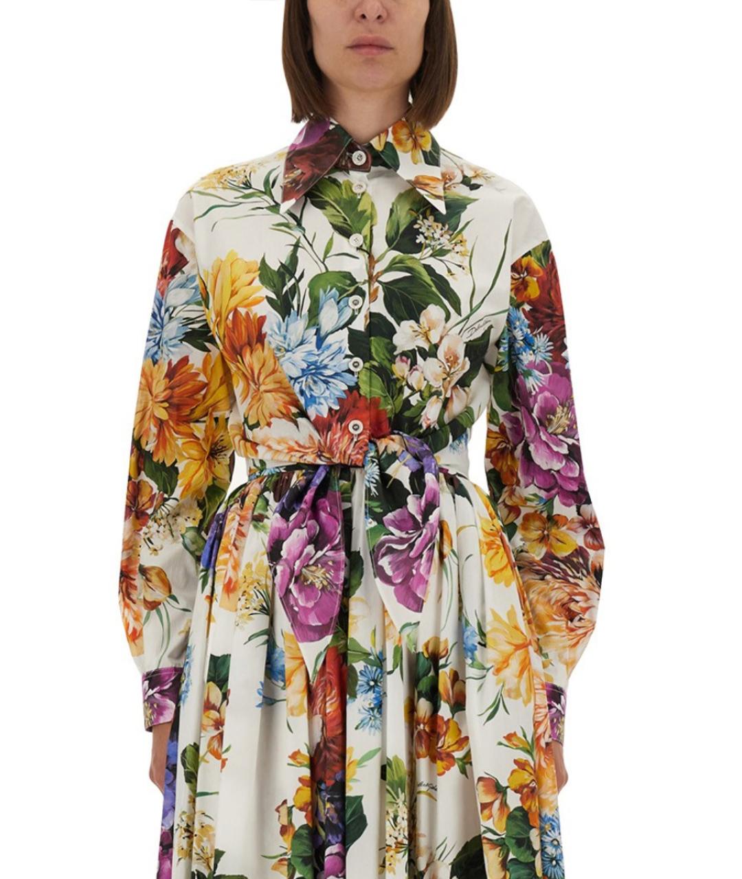 DOLCE&GABBANA Мульти хлопковая рубашка, фото 2