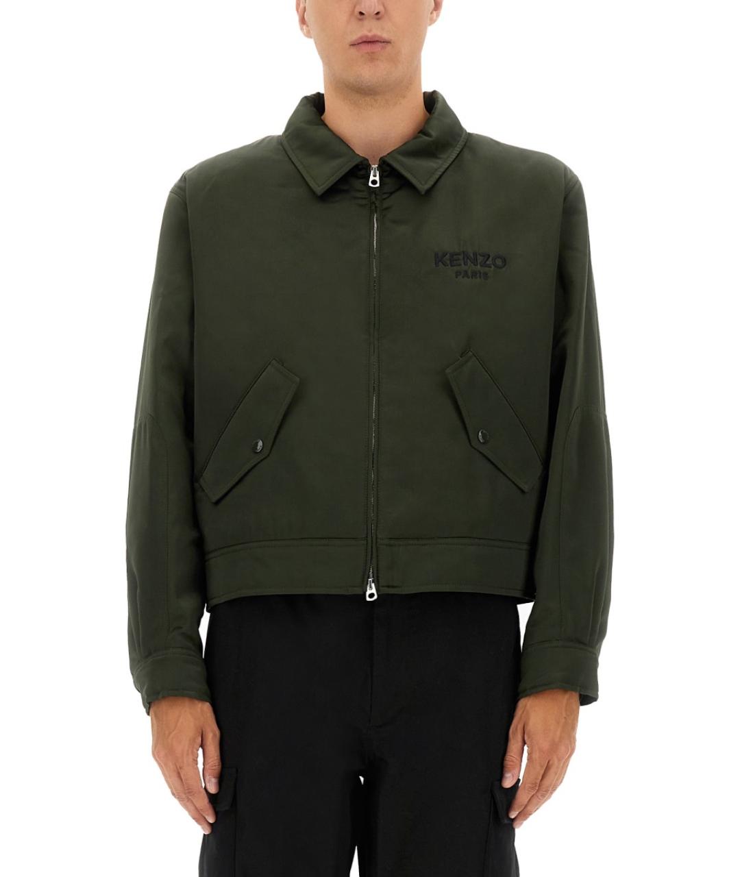 KENZO Хаки вискозный пиджак, фото 2
